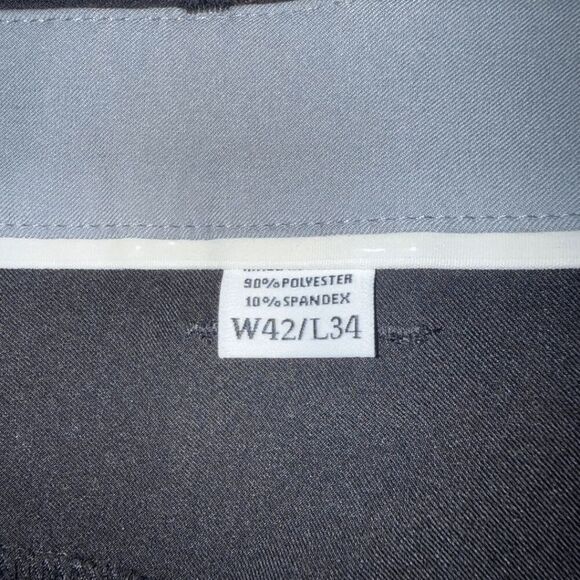 FootJoy Men's Flat Front Regular‎ Fit Golf Pants Black Size 42x34 - Picture 3 of 6